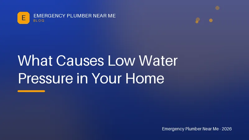 What Causes Low Water Pressure in Your Home — How to Unclog a Drain Without Calling a Plumber What Causes Low Water Pressure in Your Home